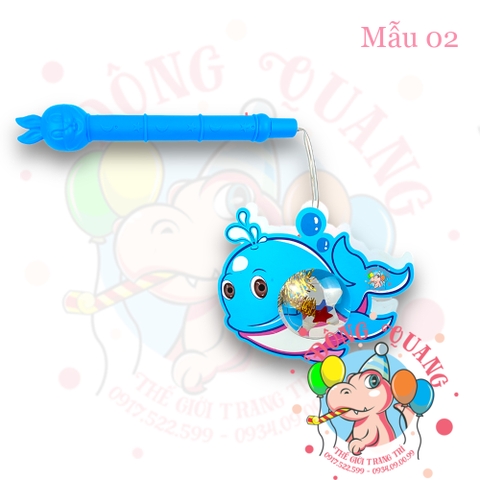 Đèn Trung thu nhựa 2 mảnh trái châu HT (12 mẫu)