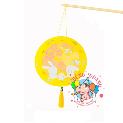 Đèn Trung thu Thỏ ngọc giấy tròn