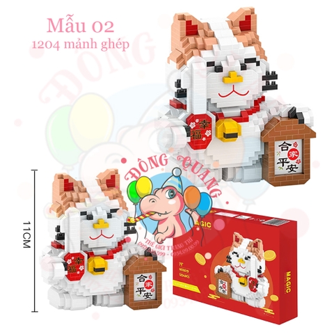 Mô hình Mèo thần tài lắp ráp (9 mẫu)