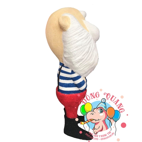 Ông già Santa Claus khoanh tay (xốp)