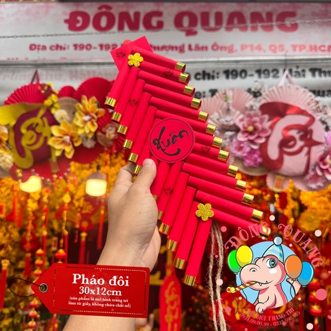 Tràng pháo đôi trang trí