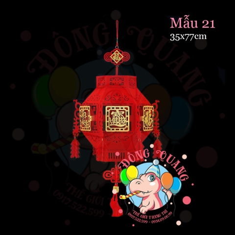 Lồng đèn nỉ Tết (21 mẫu)