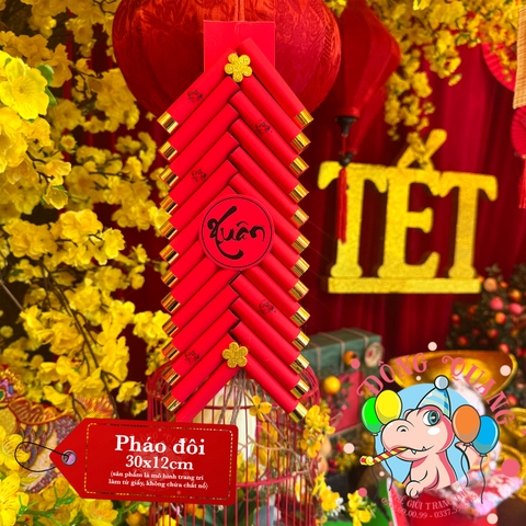 Tràng pháo đôi trang trí