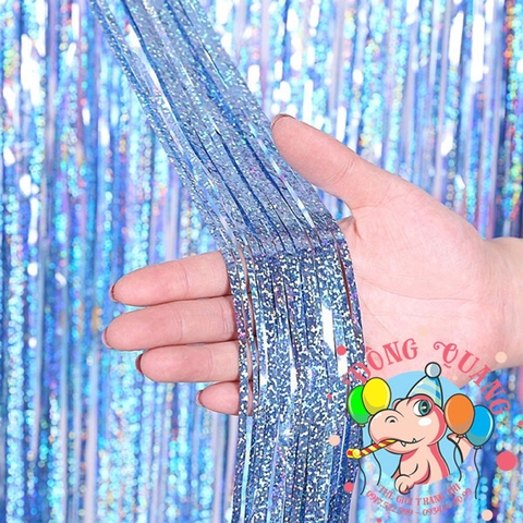 Rèm kim tuyến sợi xà cừ hologram (8 màu)