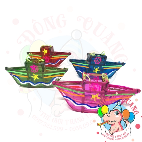 Đèn giấy kiếng khung tre mini