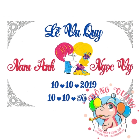 Chữ cưới xốp (mẫu 23)