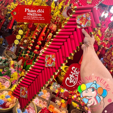 Tràng pháo đôi trang trí