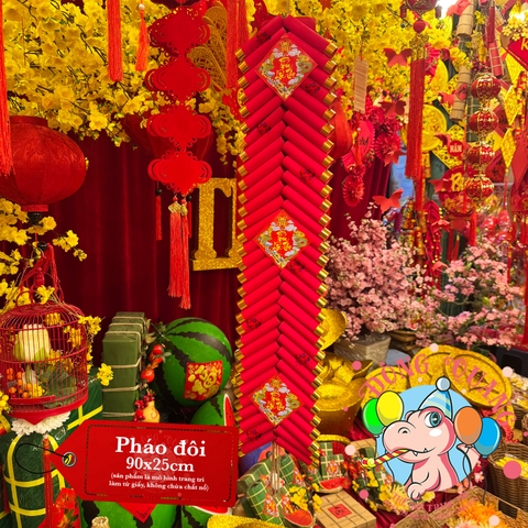 Tràng pháo đôi trang trí