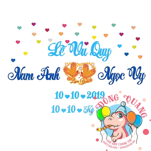 Chữ cưới xốp (mẫu 28)