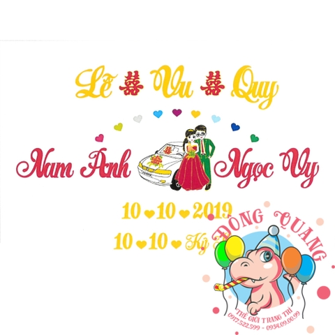 Chữ cưới xốp (mẫu 29)