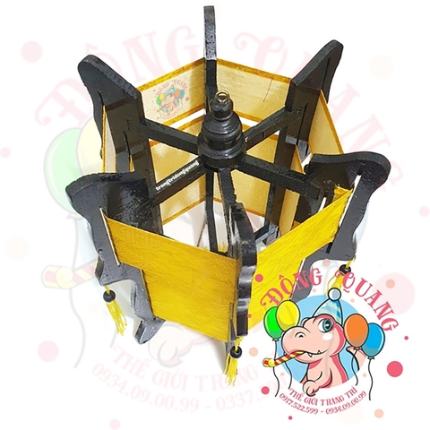 Lồng đèn Cung đình gỗ lục giác