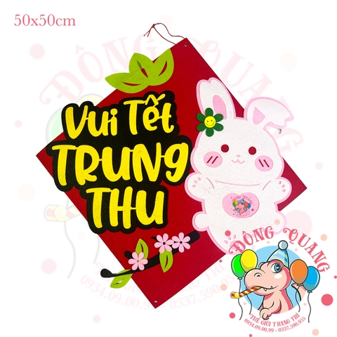 Bảng treo vải nỉ Trung thu