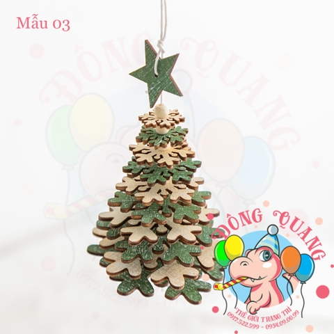 Cây thông gỗ treo (04 mẫu)