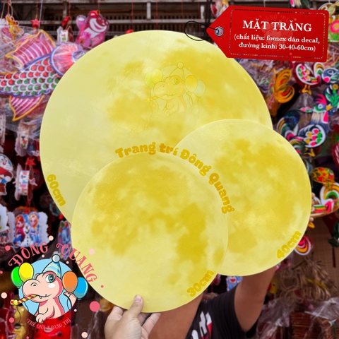 Mặt trăng fomex trang trí tiểu cảnh
