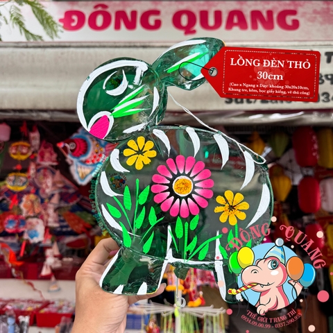 Đèn Trung thu Thỏ giấy kiếng