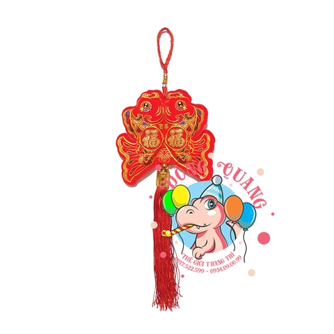 Dây treo túi thơm cá đôi chữ phúc