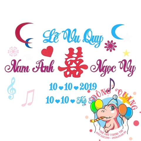 Chữ cưới xốp (mẫu 32)