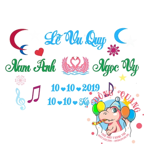 Chữ cưới xốp (mẫu 36)