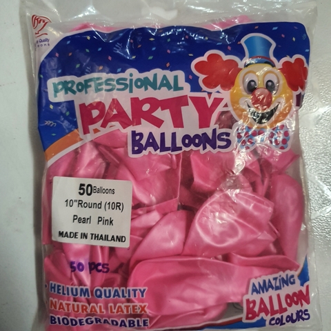 Bong bóng nhũ tròn - 25cm - set 50