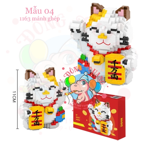 Mô hình Mèo thần tài lắp ráp (9 mẫu)