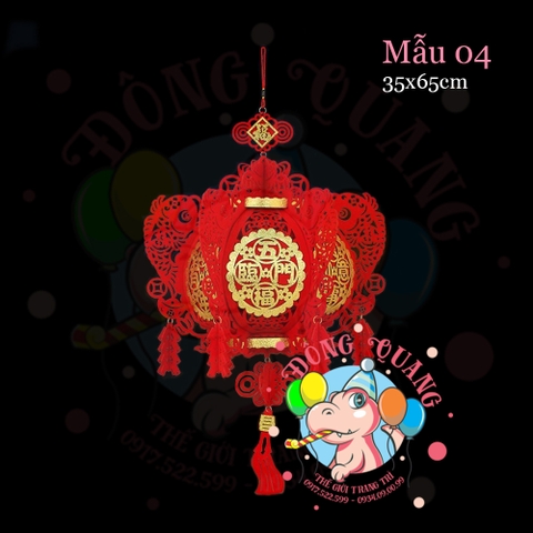 Lồng đèn nỉ Tết (21 mẫu)