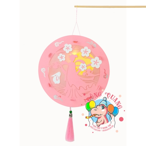 Đèn Trung thu Thỏ ngọc giấy tròn