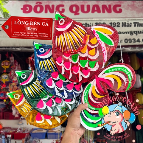 Đèn Trung thu Cá giấy kiếng