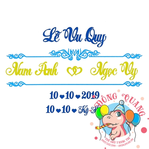 Chữ cưới xốp (mẫu 41)