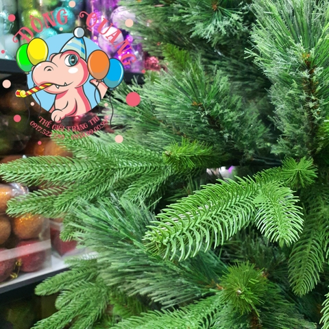 Cây thông PE 3 loại lá, cước nở hoa (cành tự động xoè)