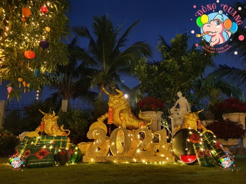 Tiểu cảnh trang trí Tết