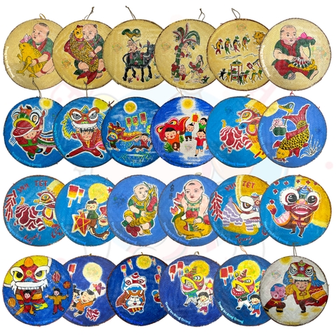 Mẹt tre vẽ trang trí 40cm