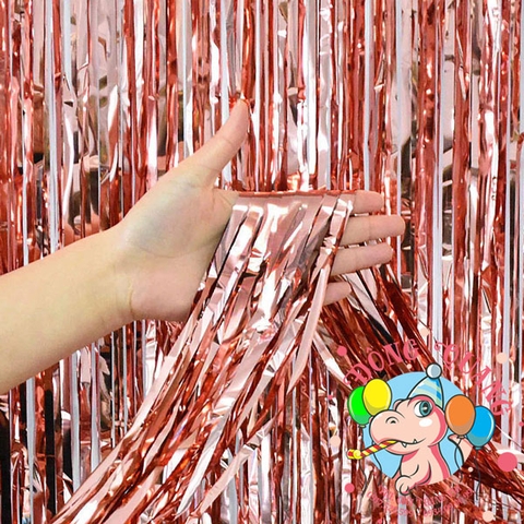 Rèm kim tuyến sợi bóng (12 màu)