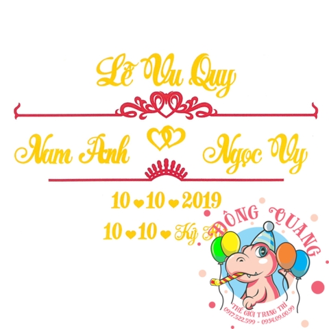 Chữ cưới xốp (mẫu 48)