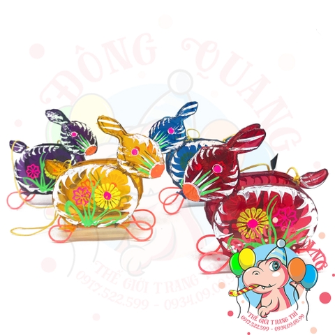 Đèn giấy kiếng khung tre mini