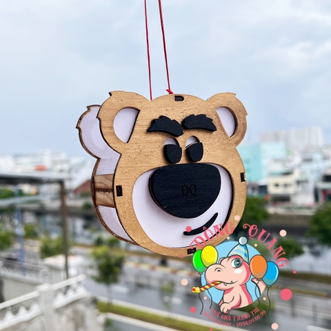 Đèn Trung thu gỗ Gấu dâu Lotso