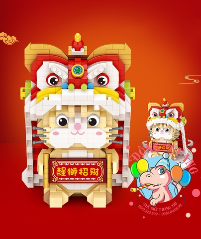 Mô hình Mèo Trung thu lắp ráp