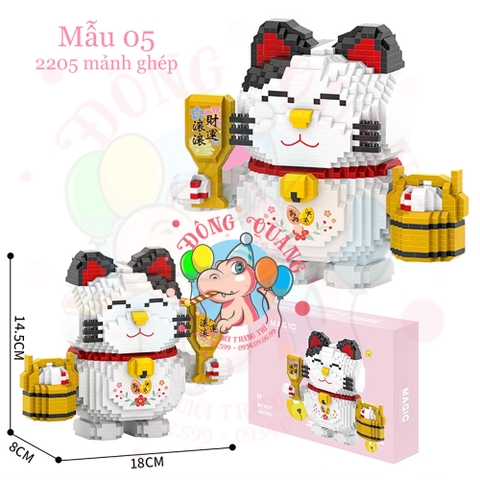 Mô hình Mèo thần tài lắp ráp (9 mẫu)