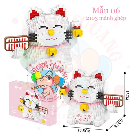 Mô hình Mèo thần tài lắp ráp (9 mẫu)