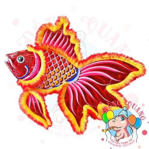 Đèn Trung thu Cá chép phượng giấy kiếng (cỡ lớn)