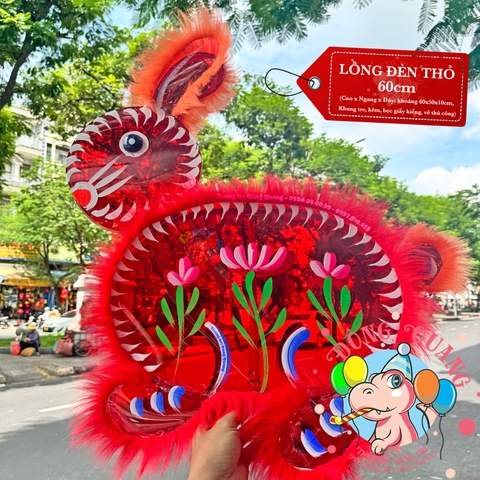 Đèn Trung thu Thỏ giấy kiếng (cỡ lớn)