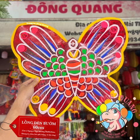 Đèn Trung thu Bướm giấy kiếng (cỡ lớn)