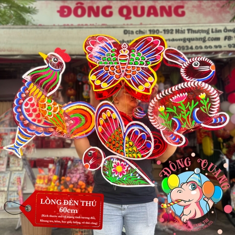 Đèn Trung thu Gà giấy kiếng (cỡ lớn)