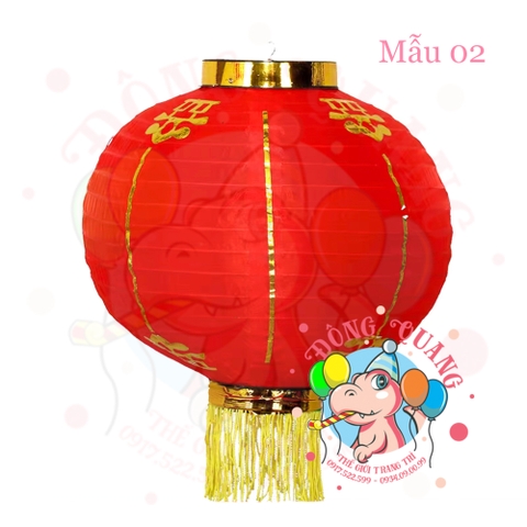 Lồng đèn vải tròn (cặp)