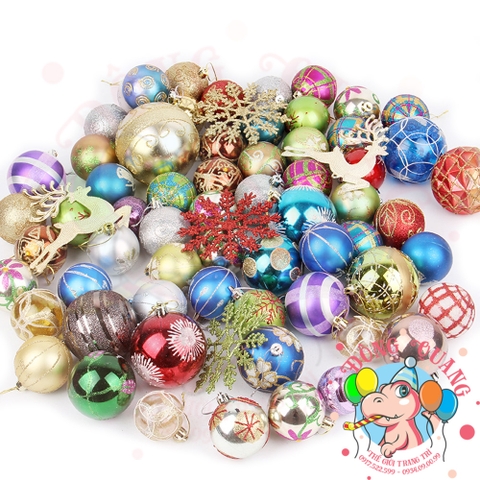 Set 60-70 phụ kiện giáng sinh kiểu 1