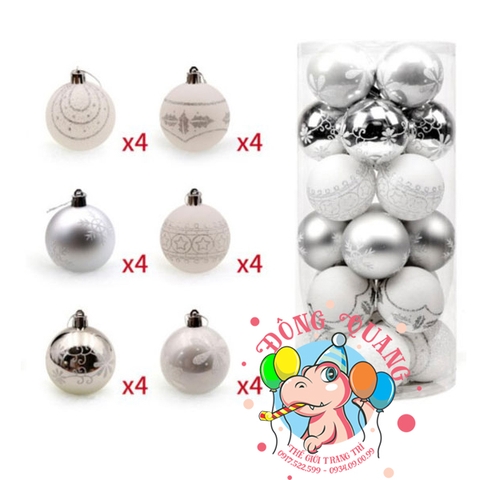 Set 24 châu hỗn hợp 6 kiểu