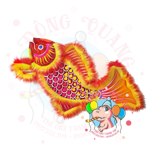 Vải lông thú dán lồng đèn Trung thu