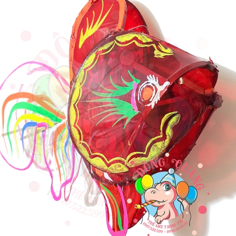 Đèn Trung thu Cá 3 đuôi giấy kiếng 1