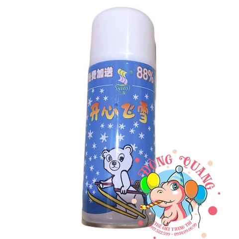 Bình xịt tuyết (tan, không tan)