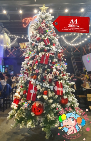 Cây thông phủ tuyết (cành treo)