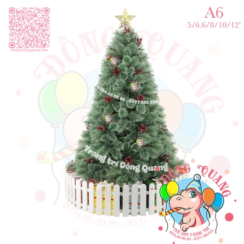 Cây thông cước nở hoa gắn cherry (cành tự động xoè)